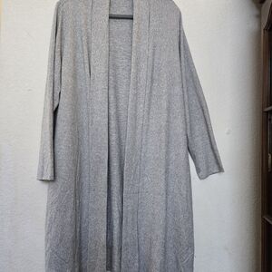 NWT LOVE SCARLETT Gray Women's Open Front Cardigan Sweater. Size 1X